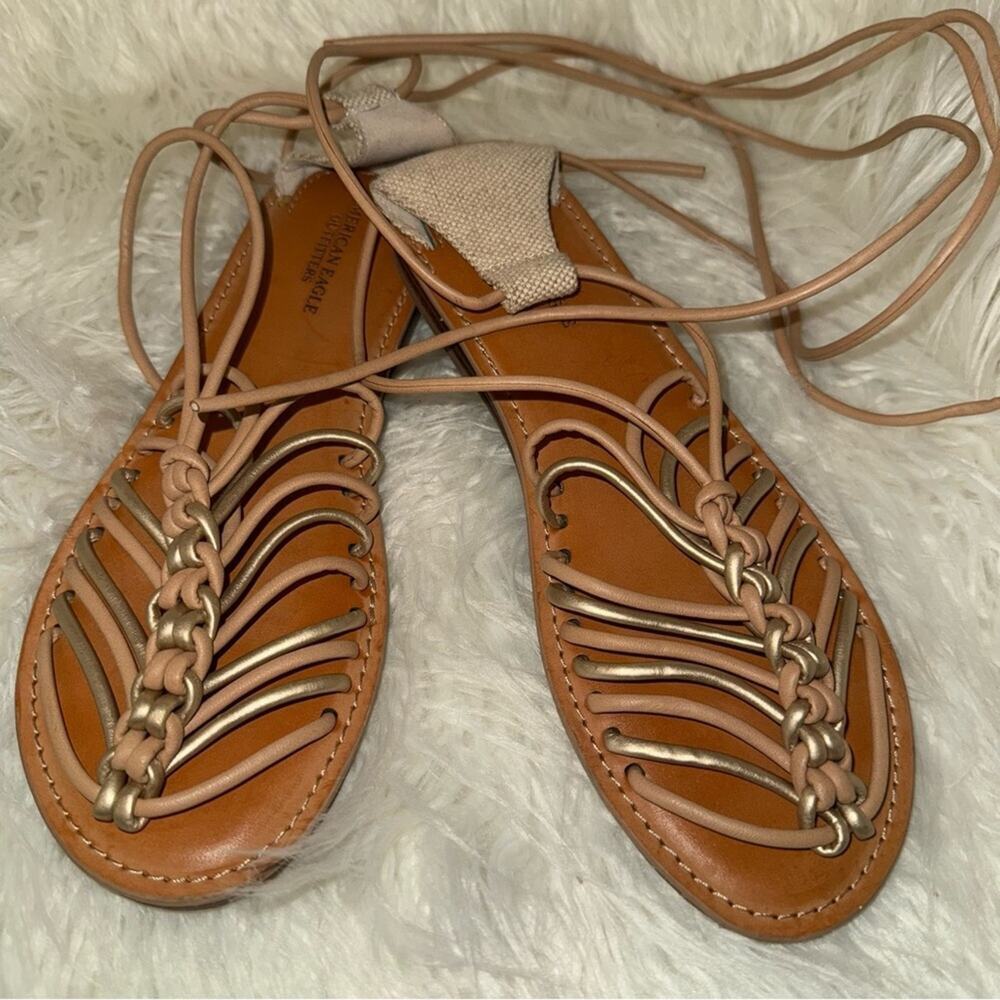 American Eagle Lace Up Sandals